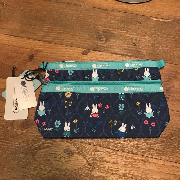 LeSportsac Floral Miffy Cosmetic Clutch - Picture 2 of 3